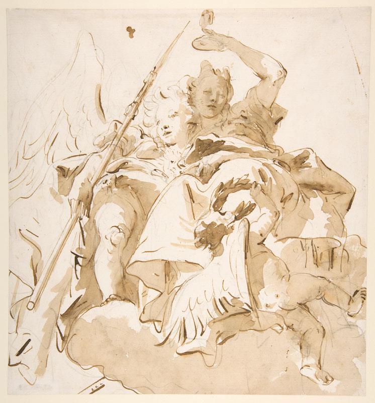 Giovanni Battista Tiepolo--Virtue and Nobility