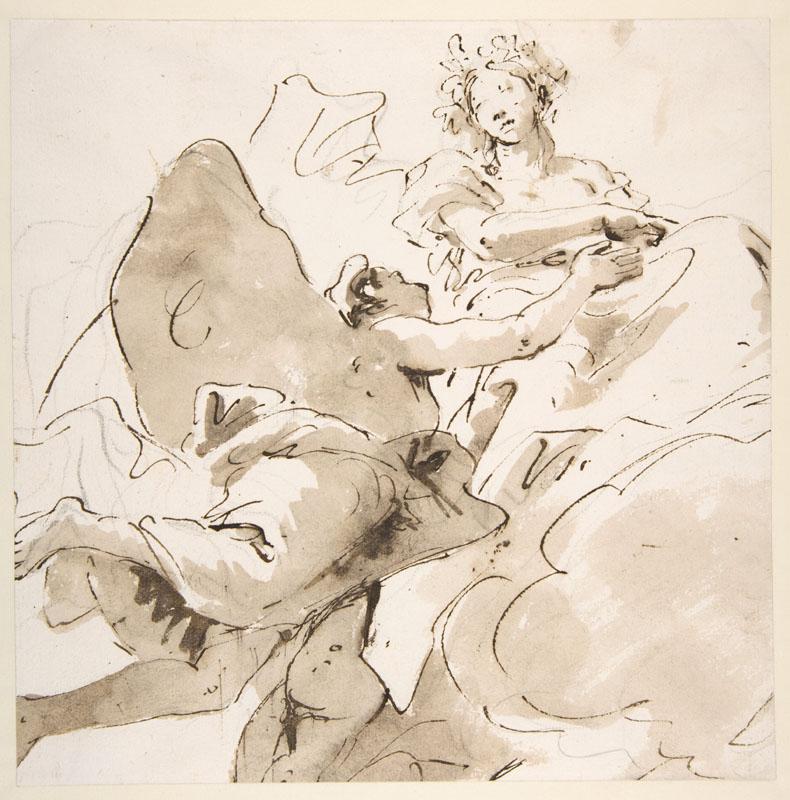 Giovanni Battista Tiepolo--Zephyr and Flora