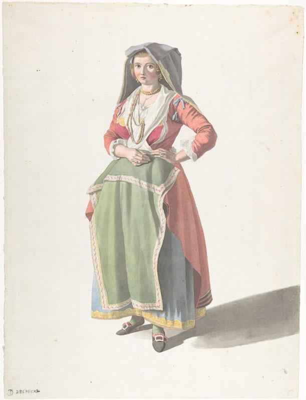 Giovanni Battista--Standing Neapolitan Girl