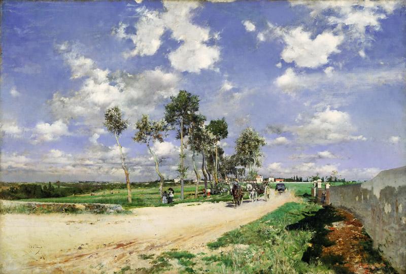 Giovanni Boldini, Italian, 1842-1931 -- Highway of Combes-la-Ville