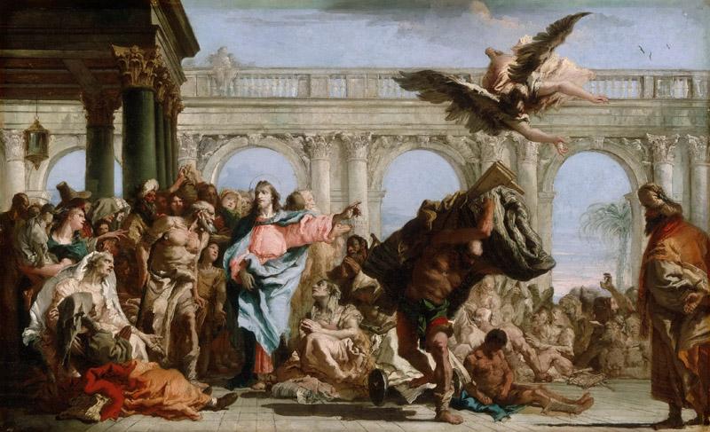 Giovanni Domenico Tiepolo, Italian (active Venice, Wurzburg, and Madrid) 1727-1804 -- The Miracle of the Pool of Bethesda