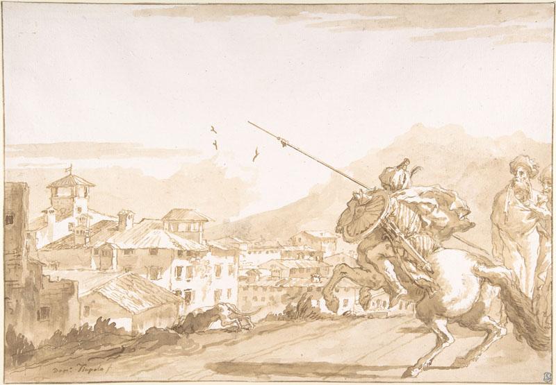 Giovanni Domenico Tiepolo--Turkish Lancer