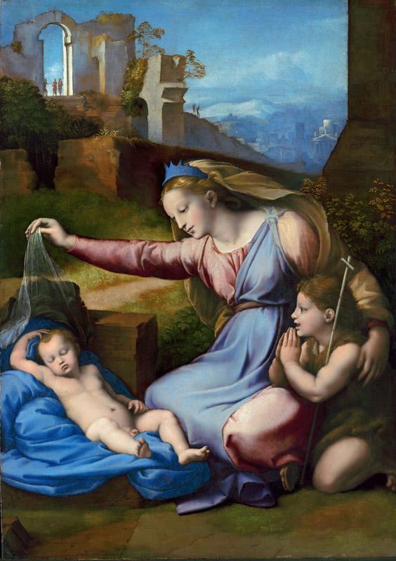 Giovanni Francesco Penni -- The Virgin and Child with the infant Saint John