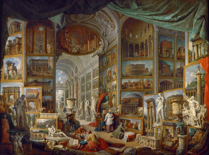 Giovanni Paolo Panini -- Gallery of the views of ancient Rome