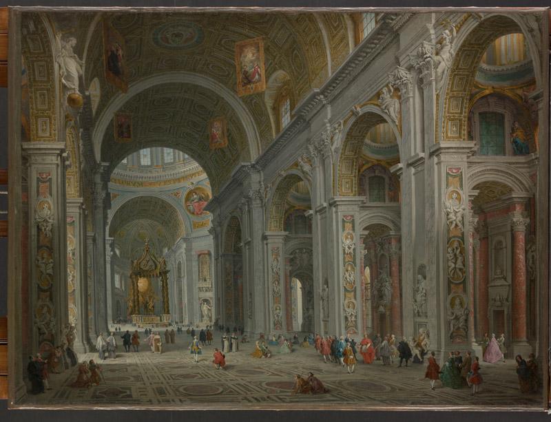Giovanni Paolo Panini--Interior of Saint Peter, Rome