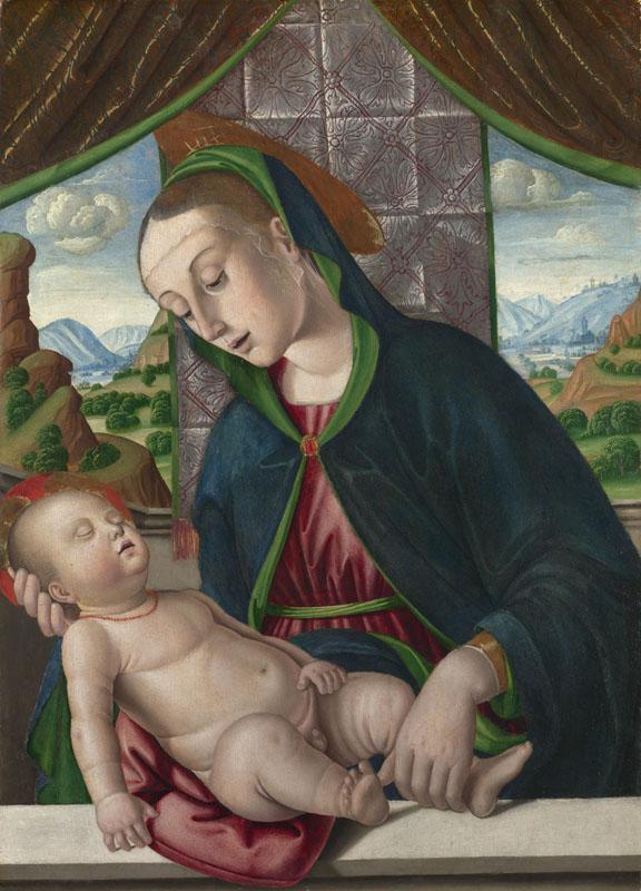 Giovanni Santi - The Virgin and Child