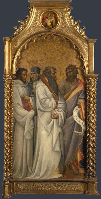 Giovanni dal Ponte - Saints Bernard, Scholastica, Benedict and John