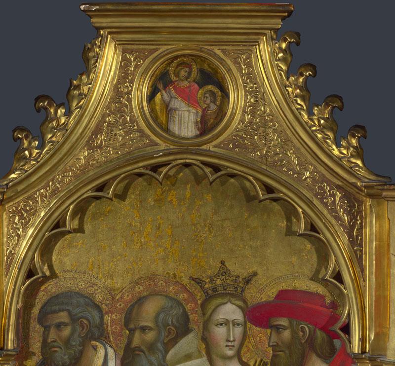 Giovanni dal Ponte - Saints Raphael and Tobias - Roundel above Right Panel