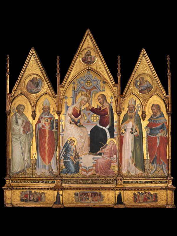 Giovanni di Tano Fei--The Coronation of the Virgin, and Saints