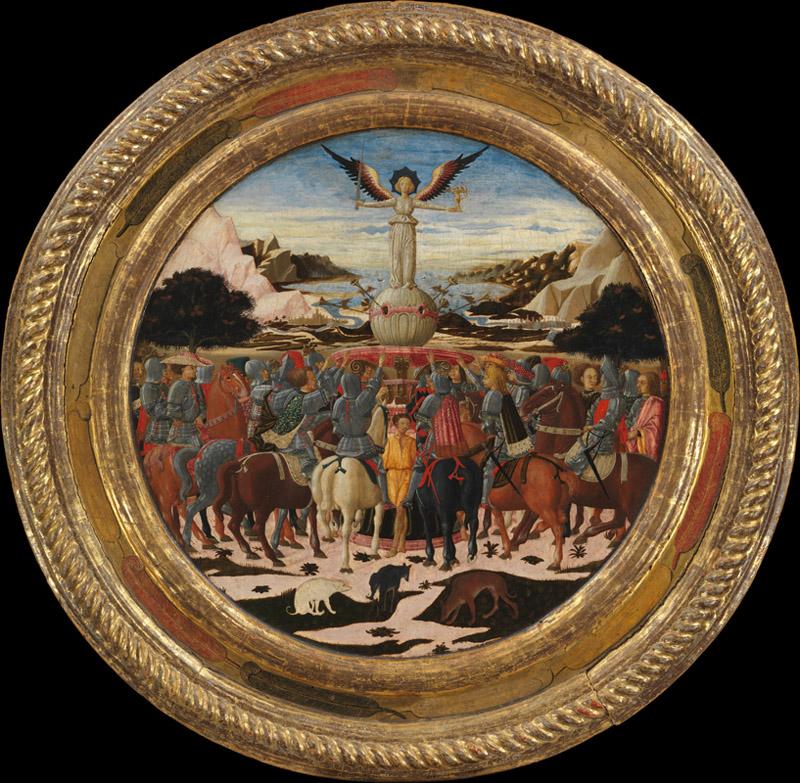 Giovanni di ser Giovanni Guidi--The Triumph of Fame  Impresa of the Medici Family and Arms