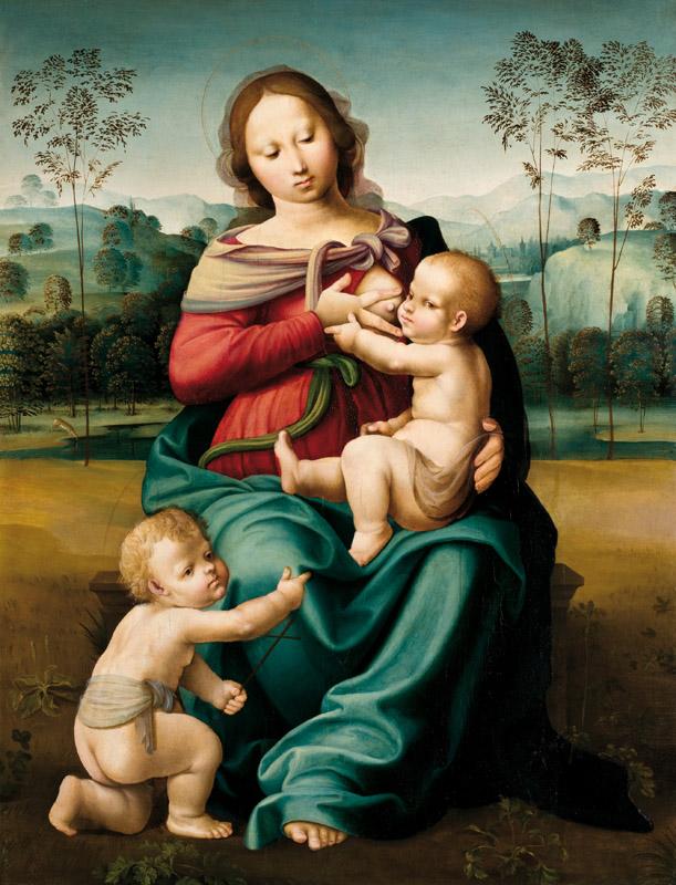 Girolamo Genga - The Virgin Suckling the Child, with the Young St John the Baptist, c. 1510