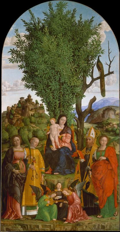 Girolamo dai Libri--Madonna and Child with Saints