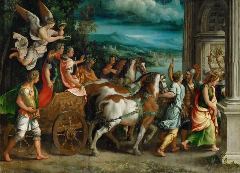 Giulio Romano (1499-1546) -- Triumph of Titus and Vespasian