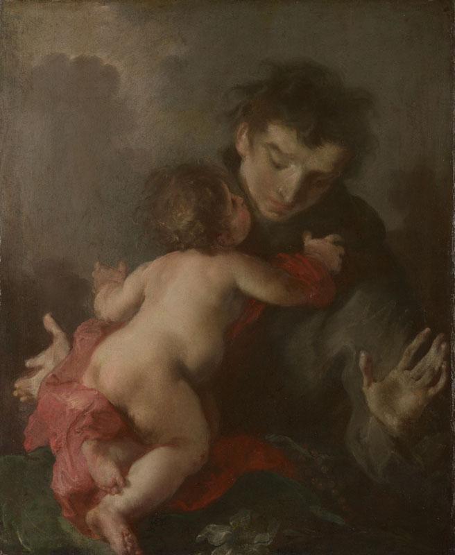 Giuseppe Bazzani - Saint Anthony of Padua with the Infant Christ