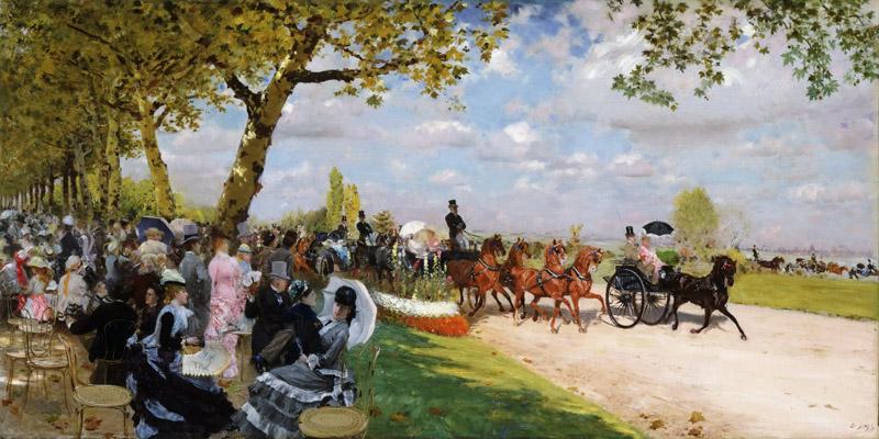 Giuseppe De Nittis, Italian, 1846-1884 -- Return from the Races