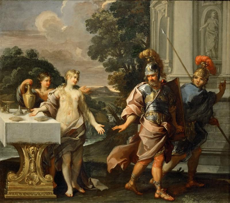 Giuseppe Passeri (1654-1714) -- Armida and the Companions of Renaud