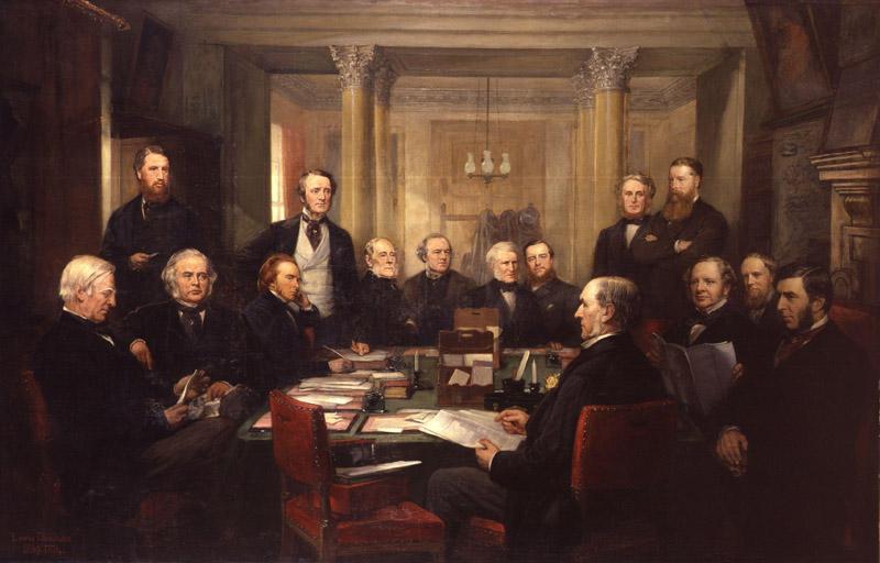 Gladstone Cabinet of 1868 by Lowes Cato Dickinson