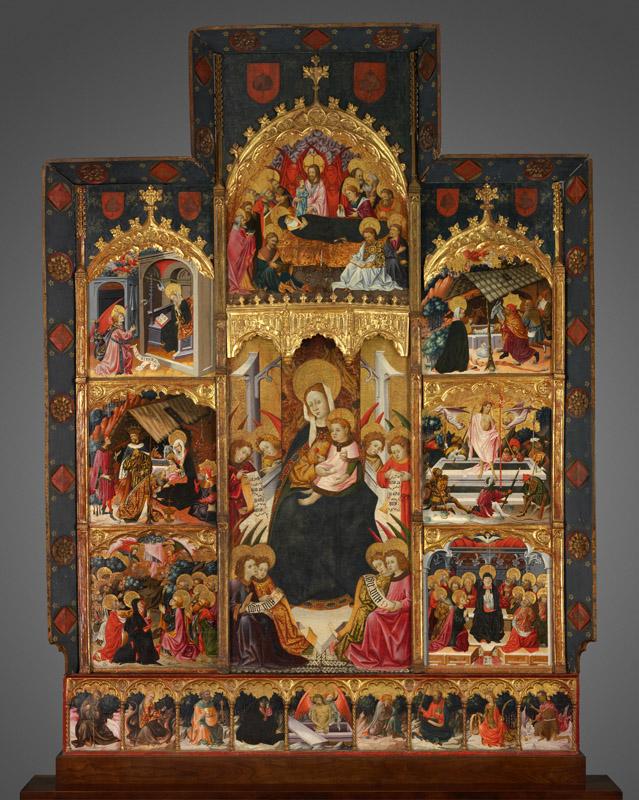 Goncal Peris de Sarria and workshop - Altarpiece with Scenes from the Life of the Virgin, 1420-14
