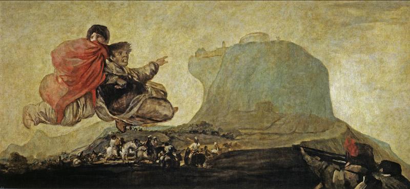 Goya y Lucientes, Francisco de-Aquelarre, o Asmodea-127 cm x 263 cm