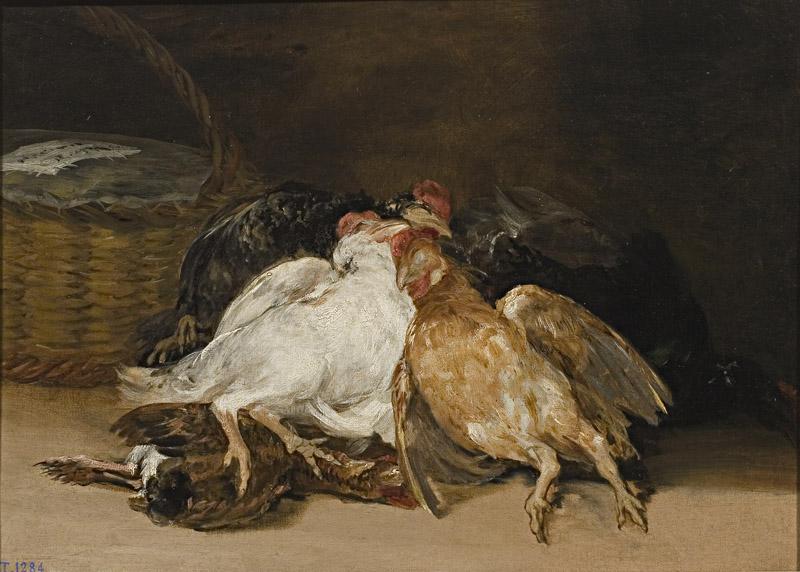 Goya y Lucientes, Francisco de-Aves muertas-46 cm x 64 cm