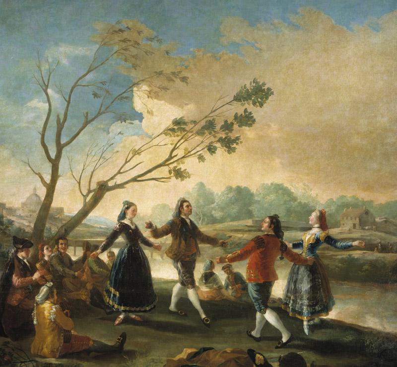 Goya y Lucientes, Francisco de-Baile a orillas del Manzanares-272 cm x 295 cm