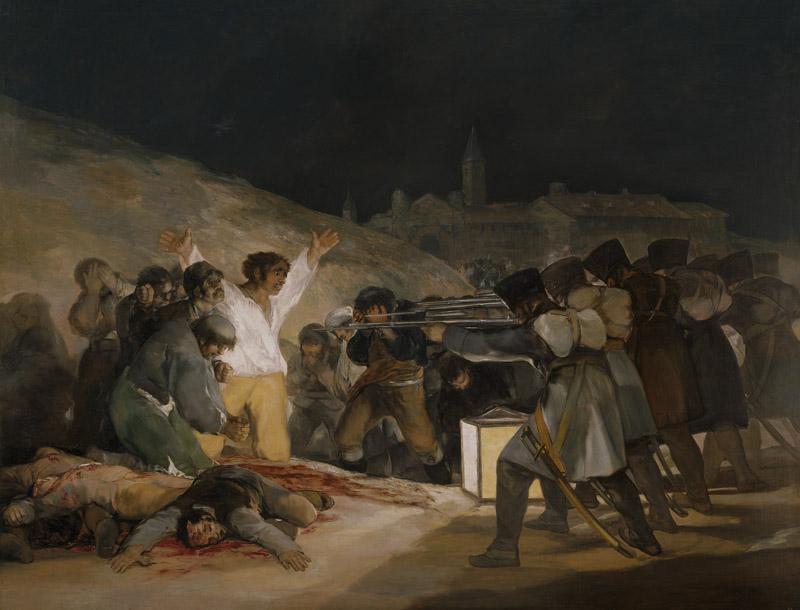 Goya y Lucientes, Francisco de-El 3 de mayo en Madrid, o Los fusilamientos-268 cm x 347 cm