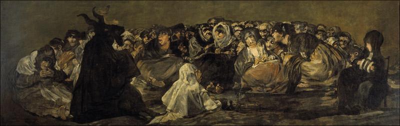 Goya y Lucientes, Francisco de-El aquelarre, o El Gran Cabron-140,5 cm x 435,7 cm