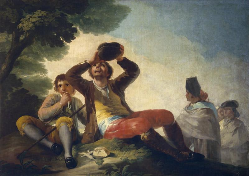 Goya y Lucientes, Francisco de-El bebedor-107 cm x 151 cm