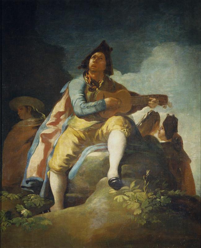 Goya y Lucientes, Francisco de-El majo de la guitarra-137 cm x 112 cm