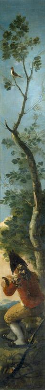 Goya y Lucientes, Francisco de-El muchacho del pajaro-262 cm x 40 cm