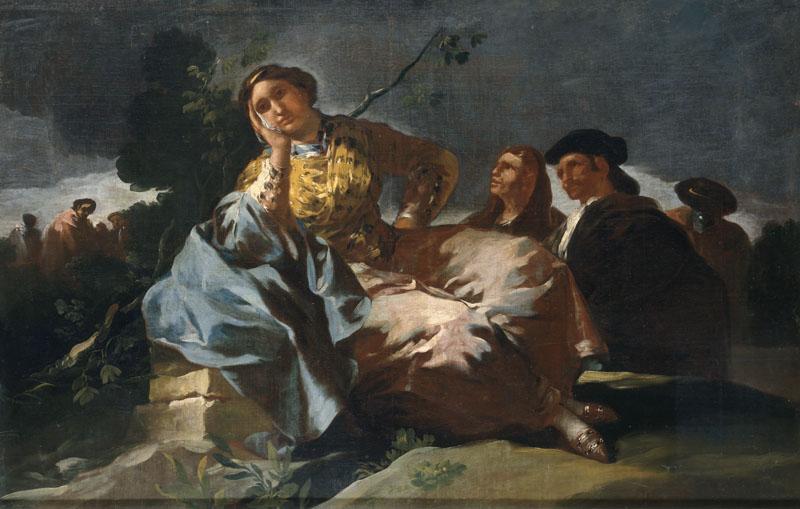 Goya y Lucientes, Francisco de-La cita-100 cm x 151 cm