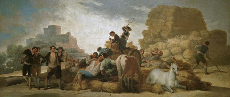 Goya y Lucientes, Francisco de-La era, o El Verano-276 cm x 641 cm