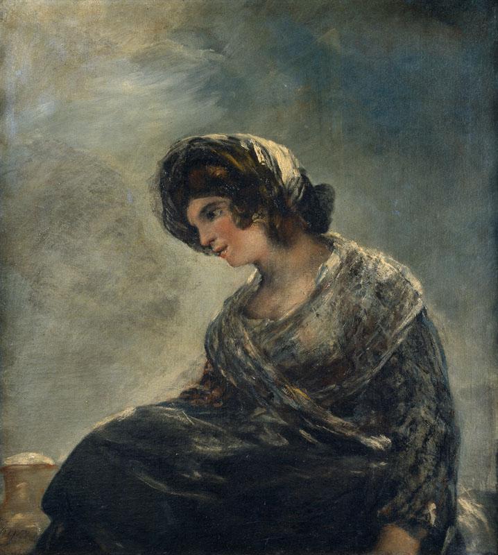 Goya y Lucientes, Francisco de-La lechera de Burdeos-74 cm x 68 cm