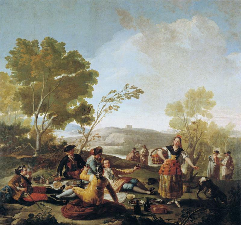 Goya y Lucientes, Francisco de-La merienda-271 cm x 295 cm