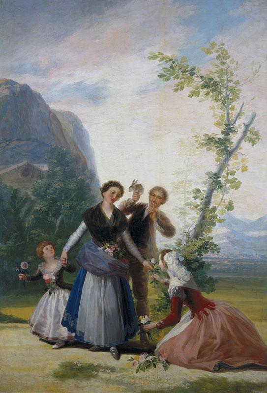 Goya y Lucientes, Francisco de-Las floreras, o La Primavera-277 cm x 192 cm