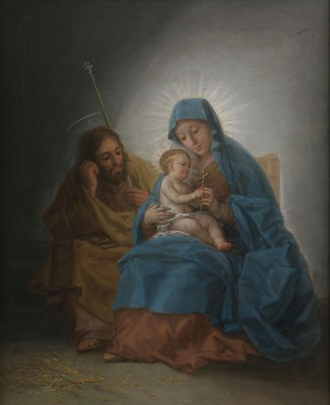 Goya y Lucientes, Francisco de-Sagrada Familia-63,5 cm x 51,5 cm