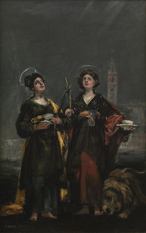 Goya y Lucientes, Francisco de-Santa Justa y Santa Rufina-45 cm x 29 cm
