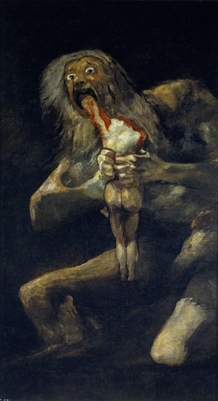 Goya y Lucientes, Francisco de-Saturno devorando a un hijo-143,5 cm x 81,4 cm