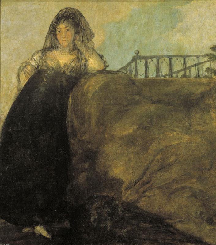 Goya y Lucientes, Francisco de-Una manola- Leocadia Zorrilla-145,7 cm x 129,4 cm