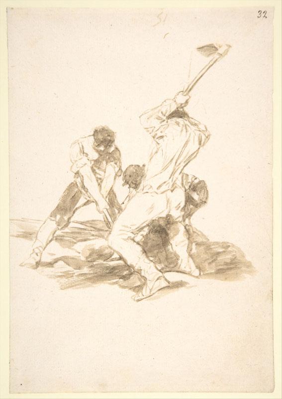 Goya--Gravediggers Images