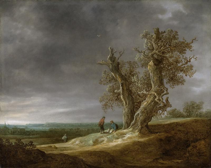 Goyen, Jan van -- Landschap met twee eiken, 1641