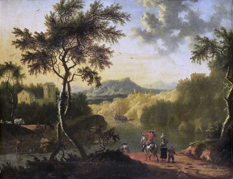 Graef, Timotheus de -- Italiaans landschap, 1682-1718