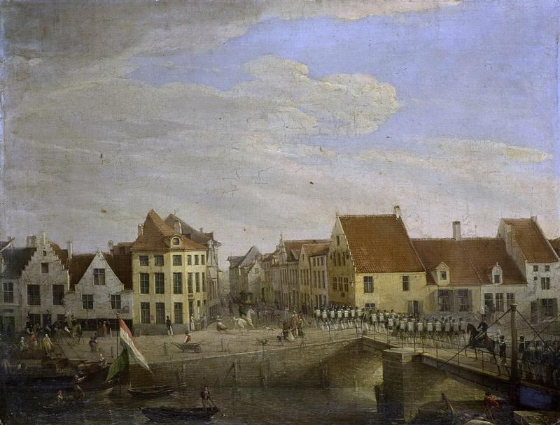 Groenia, Petrus -- Hollandse troepen trekken door de vestingstad Dendermonde, 1820