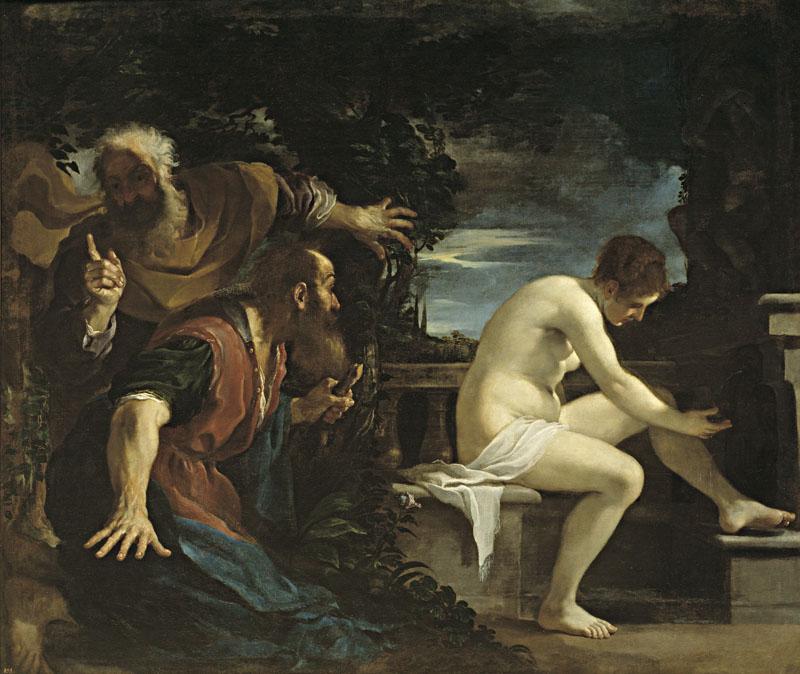 Guercino-Susana y los viejos-176 cm x 208 cm