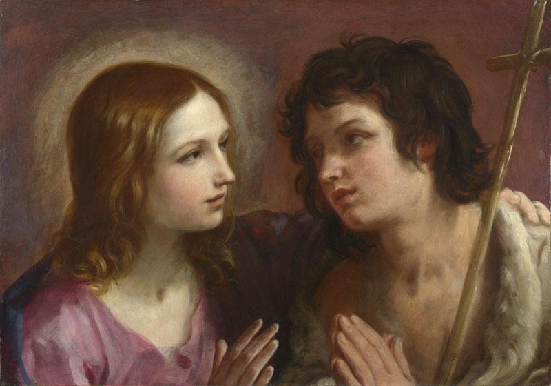 Guido Reni - Christ embracing Saint John the Baptist