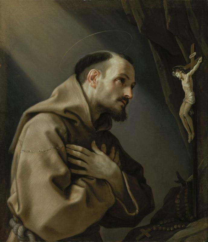 Guido Reni - Saint Francis Adoring a Crucifix, 1631-1632
