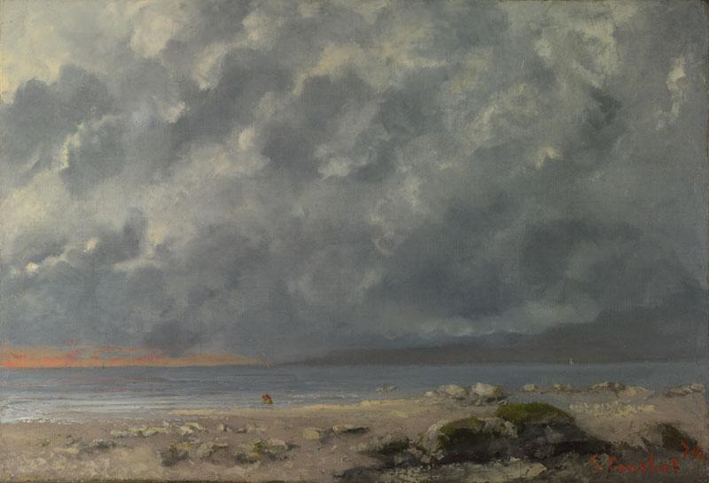 Gustave Courbet - Beach Scene