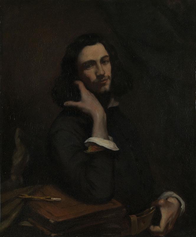 Gustave Courbet - Self Portrait (L Homme a la Ceinture de Cuir)