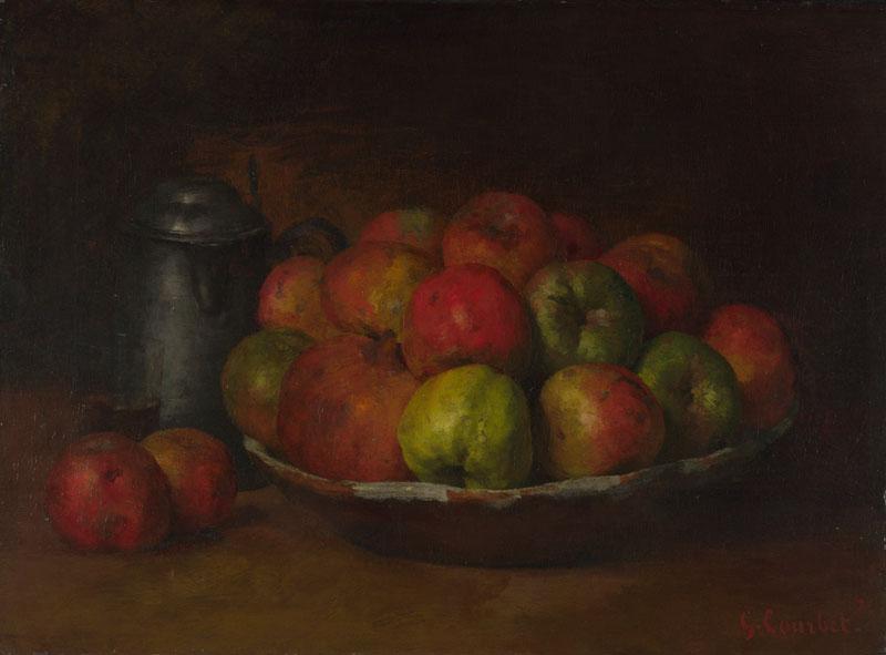 Gustave Courbet - Still Life with Apples and a Pomegranate