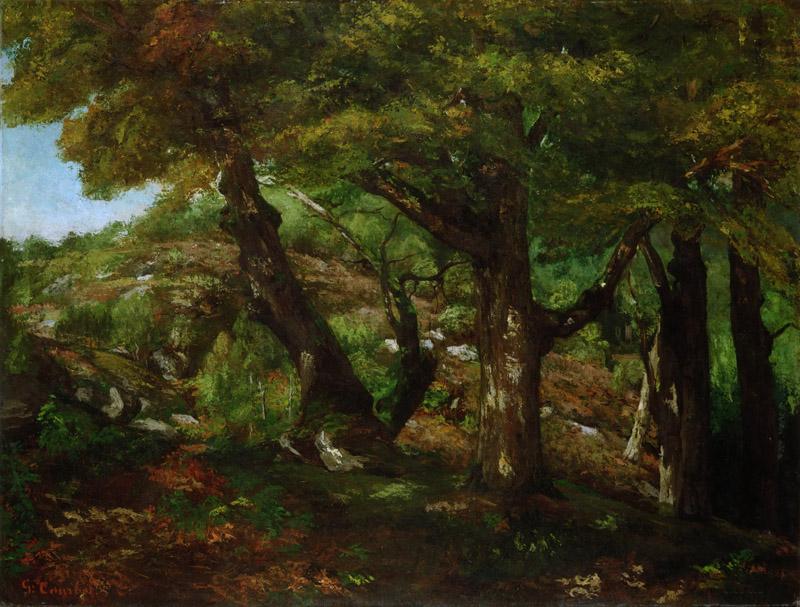 Gustave Courbet, French, 1819-1877 -- The Fringe of the Forest